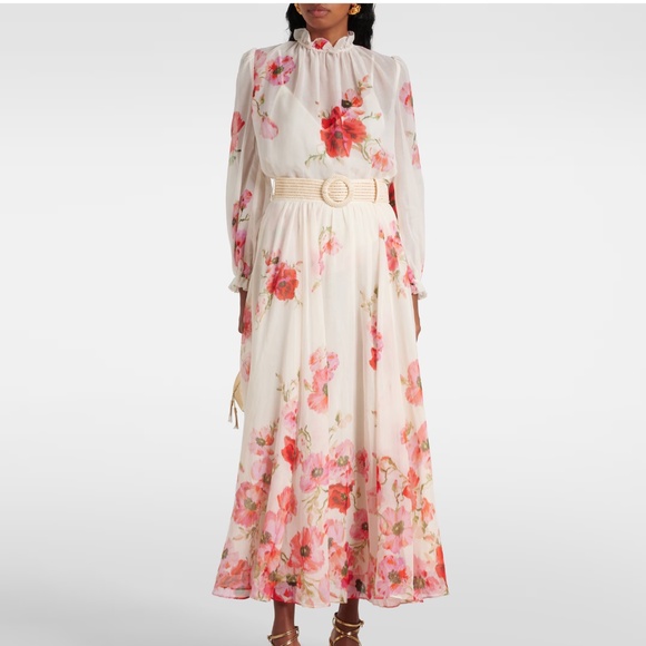 Zimmermann Lightburst Floral Cotton-Silk Maxi Skirt - Picture 2 of 9